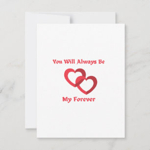 You Will Always Be My Forever on a Holiday Card