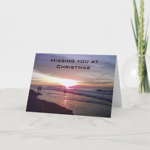 YOU WILL BE MISSED AT CHRISTMAS-SUNRISE BEACH HOLIDAY CARD