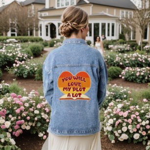  You Will Love My Plot A Lot Author Logo Denim Jacket