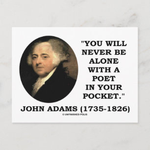 You Will Never Be Alone With A Poet In Your Pocket Postcard