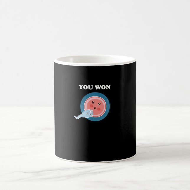 You Won Human Embryology Evolution Science Coffee Mug (Center)