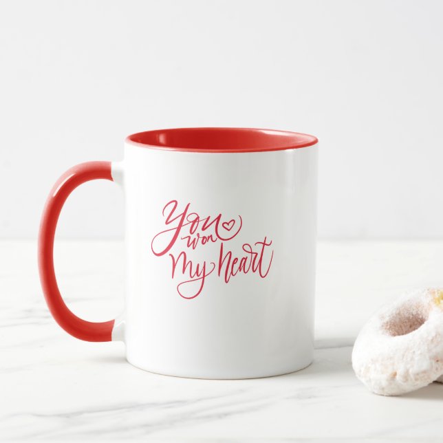 You Won My Heart Mug (With Donut)