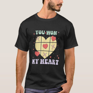 You Won My Heart Retro Funny Valentines Day Women  T-Shirt