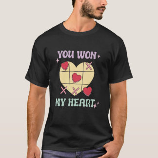 You Won My Heart Sweet Candy Retro Vintage Valenti T-Shirt