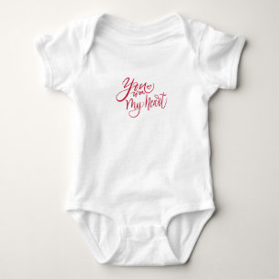 You won my heart Valentine Baby Bodysuit