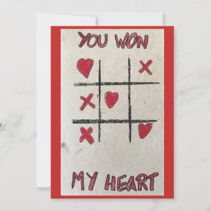 You Won My Heart - Valentines day card