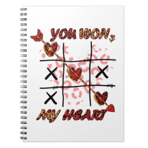You Won My Heart   Valentines Day Notebook
