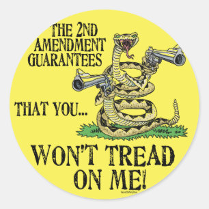 You Won't Tread on Me Classic Round Sticker
