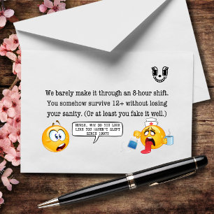 You Work 12 Hours, But It Feels Like 72 Thank You Card