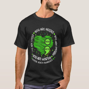 You You Are Enough Semicolon Mental Health Awarene T-Shirt