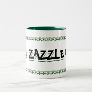 You Zazzle Me Green and Black Mug