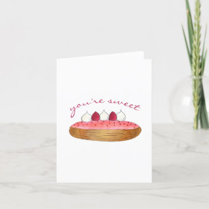 You'e Sweet Thank You Eclair French Choux Pastry Card