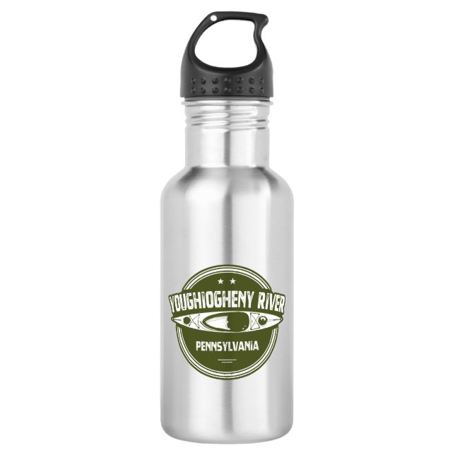 Youghiogheny River, Pennsylvania 532 Ml Water Bottle (Front)