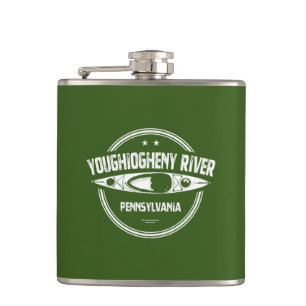 Youghiogheny River, Pennsylvania Hip Flask