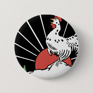 you'll crow.gif 6 cm round badge