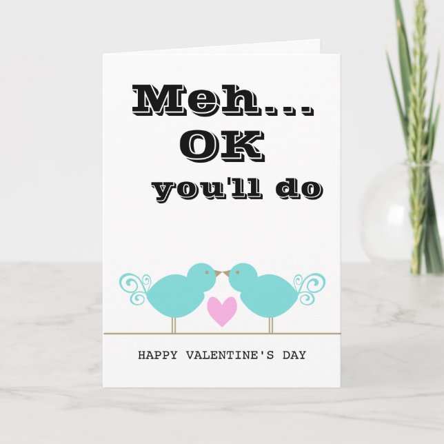 You'll Do - Gay Valentine Day Card (Front)