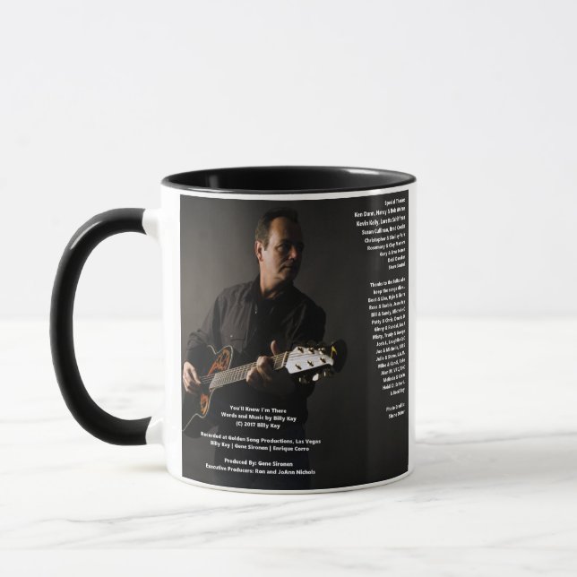 You'll Know I'm There CD Back Cover Ceramic Coffee Mug (Left)