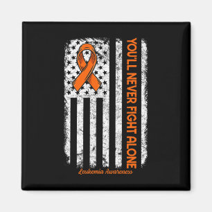 You'll Never Fight Alone Blood Cancer Leukaemia Aw Magnet