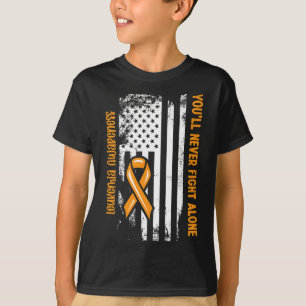 You'll Never Fight Alone Blood Cancer Leukaemia Aw T-Shirt