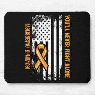 You'll Never Fight Alone Blood Cancer Leukemia Awa Mouse Mat