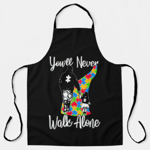 You'll Never Walk Alone Father Daughter Autism Apron