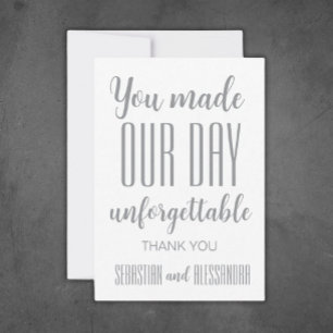 “You'll Want To Be There" Minimalist Save the Date Thank You Card