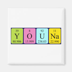 Youna periodic table name magnet