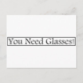 youneedglasses postcard