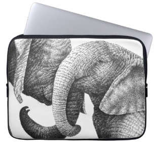 Young African Elephants Electronics Bag