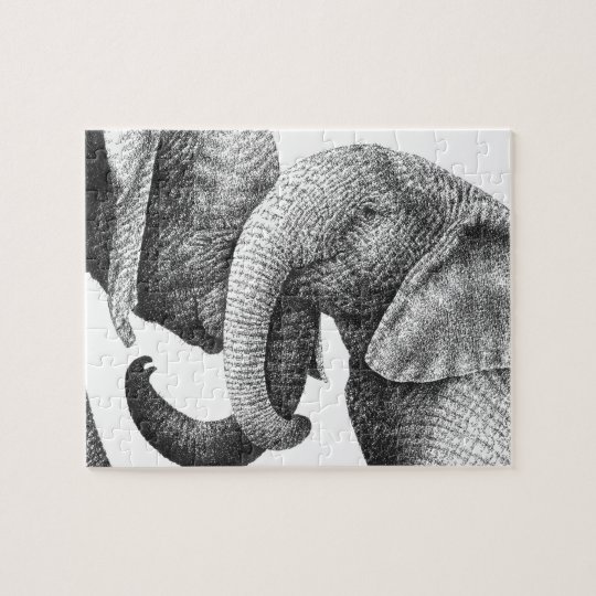 Young African Elephants Puzzle Zazzle.co.uk