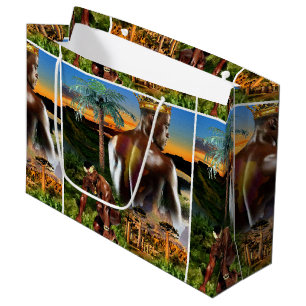 Young African King Large Gift Bag