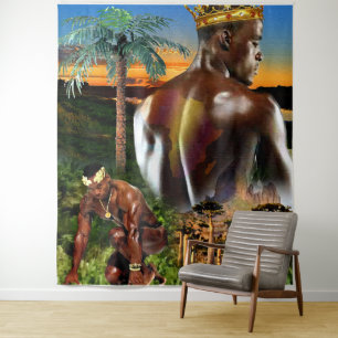 Young African King Tapestry