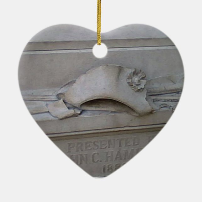 Young Alexander Hamilton ornament (Back)