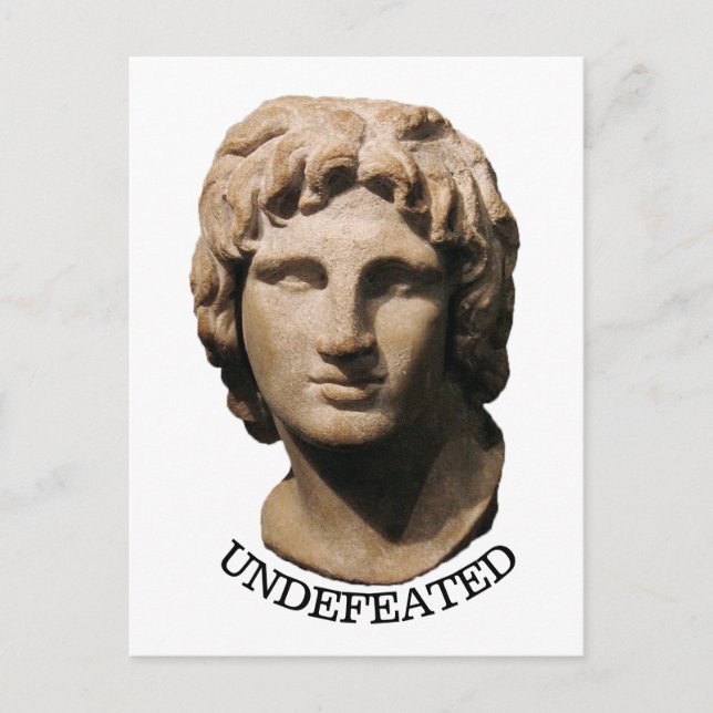 Young Alexander the Great - Undefeated Postcard (Front)
