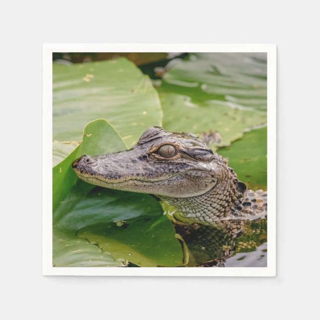 Young Alligator Napkin (Front)