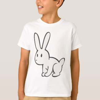Young and Cute White Rabbit T-Shirt