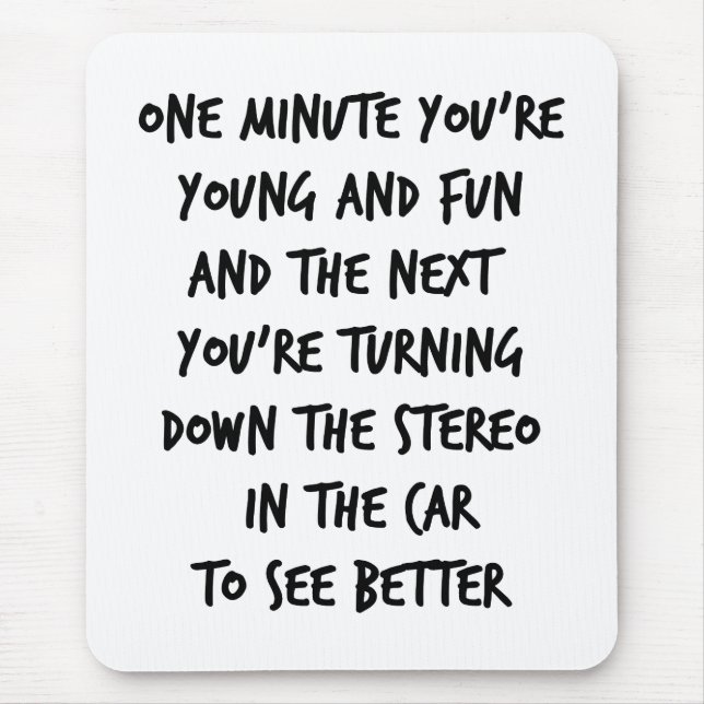 Young and Fun Mouse Mat (Front)