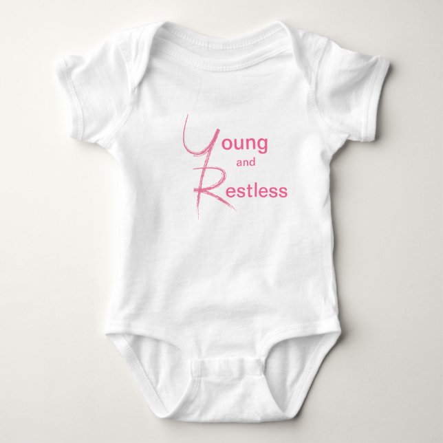Young and Restless Baby Bodysuit (Front)