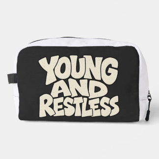 Young And Restless Bold Typography Dopp Kit