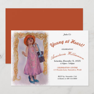 YOUNG AT HEART AT ANY AGE  PARTY INVITATION