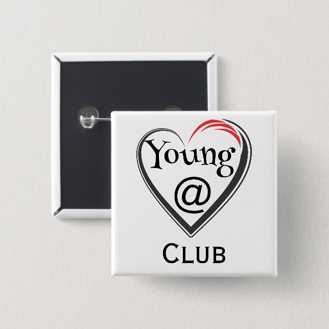 Young at Heart Club Button (Front & Back)