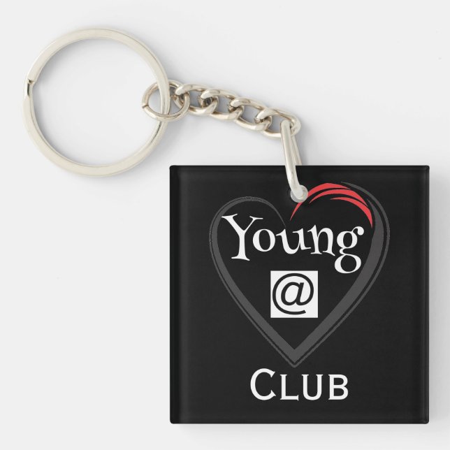 Young at Heart Club Keychain (Front)
