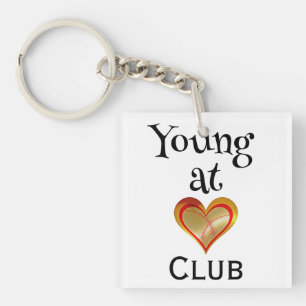Young at Heart Club Keychain
