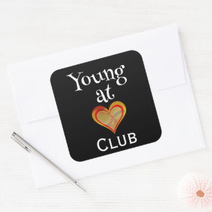 Young at Heart Club Sticker