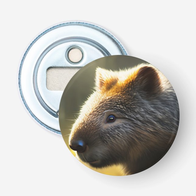 Young Australian Wombat, Bottle Opener (Front)