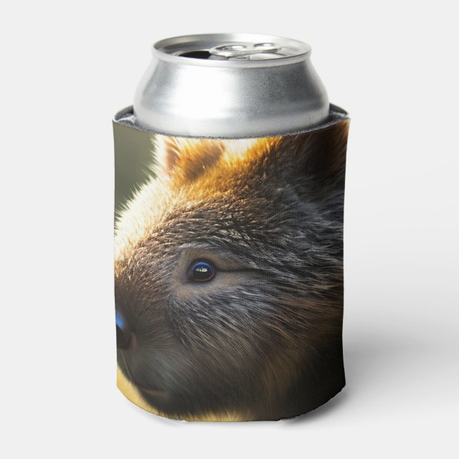 Young Australian Wombat, Can Cooler (Can Front)