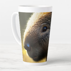 Young Australian Wombat, Latte Coffee Mug