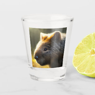Young Australian Wombat, Shot Glass