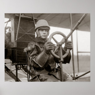 Young Aviator, 1912. Vintage Photo Poster