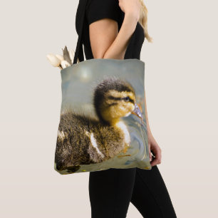 Young Baby Duck Tote Bag